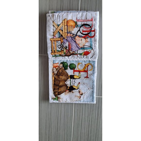 Hungry Animal Alphabet Cloth Book Toddler Soft Fabric Storybook Educational Toy - Picture 6 of 9